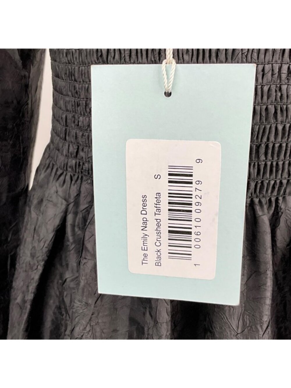 NWT Hill House The Emily Nap Dress Small Maxi Crushed Taffeta Long Sleeve Smock - Picture 8 of 16